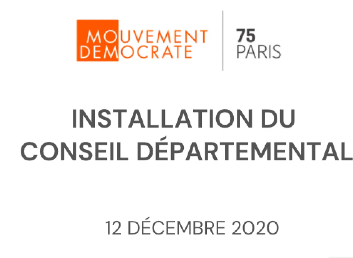 Installation conseil départemental