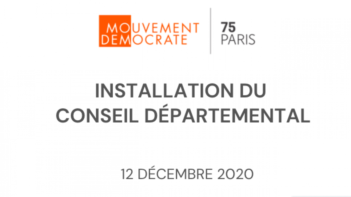 Installation conseil départemental